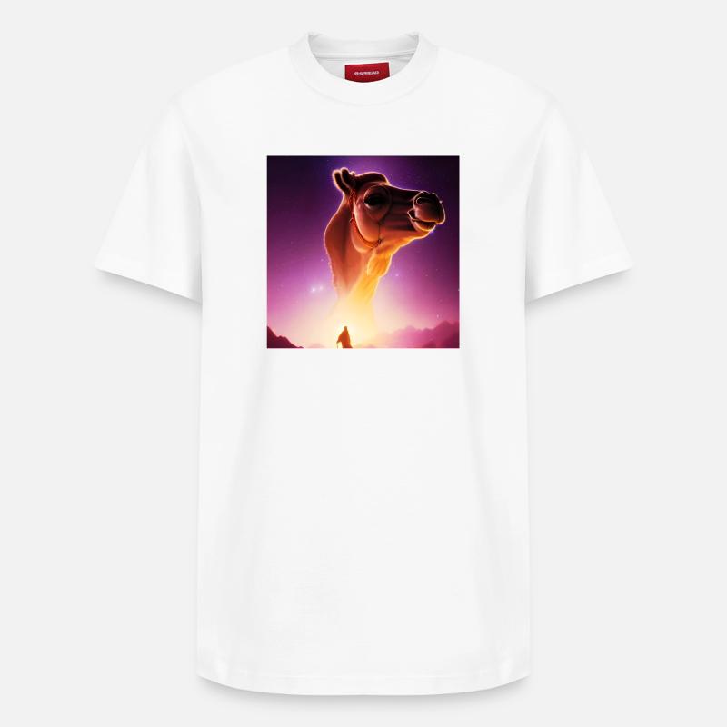 Djinn dromadaire - T-shirt unisexe décontracté en coton Supima – de SPREAD - blanc