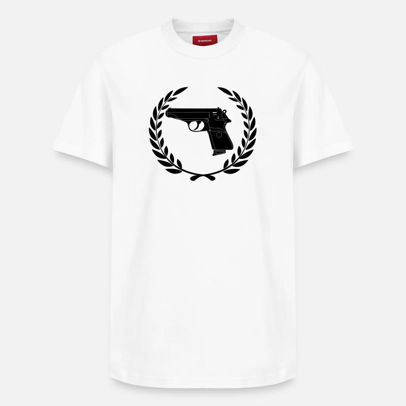 Walther en couronne de laurier - T-shirt unisexe décontracté en coton Supima – de SPREAD - blanc