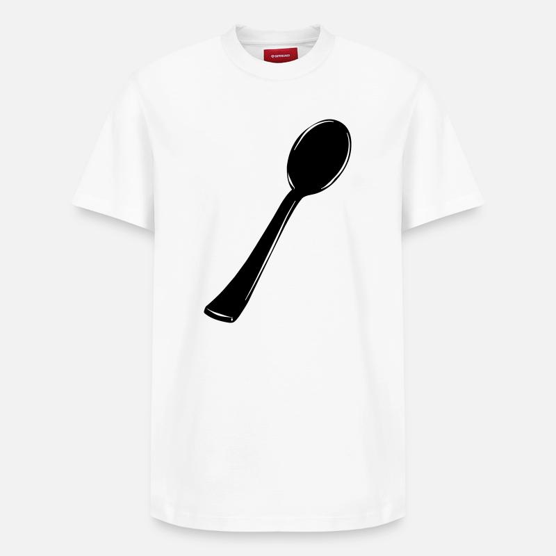 Cuiller - T-shirt unisexe décontracté en coton Supima – de SPREAD - blanc