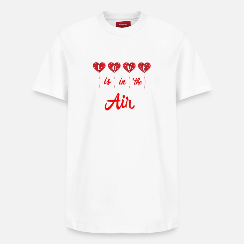 Saint-Valentin, Saint-Valentin, Saint-Valentin - T-shirt unisexe décontracté en coton Supima – de SPREAD - blanc