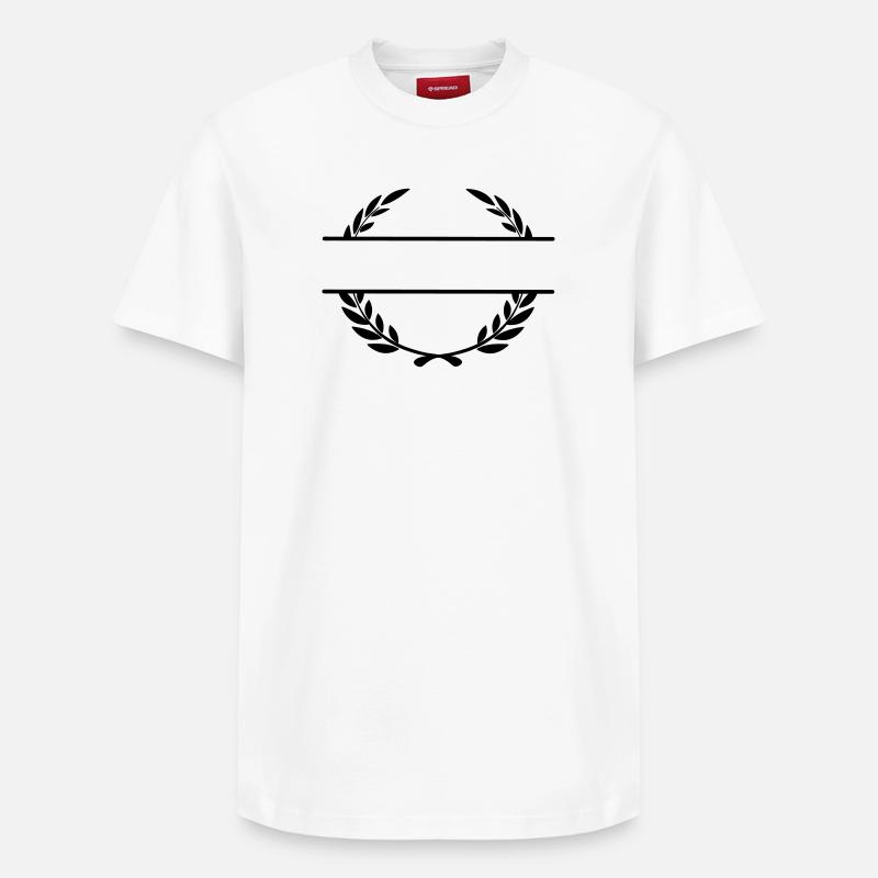 Bannière de nom Lauwerkrans - T-shirt unisexe décontracté en coton Supima – de SPREAD - blanc