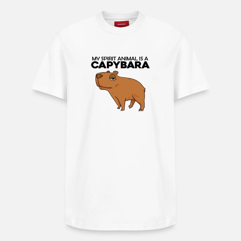 Capybara Capybara Cadeau - T-shirt unisexe décontracté en coton Supima – de SPREAD - blanc