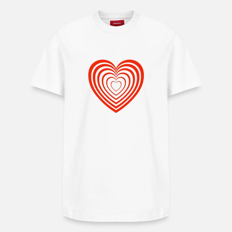 Saint-Valentin, Saint-Valentin, Saint-Valentin - T-shirt unisexe décontracté en coton Supima – de SPREAD - blanc