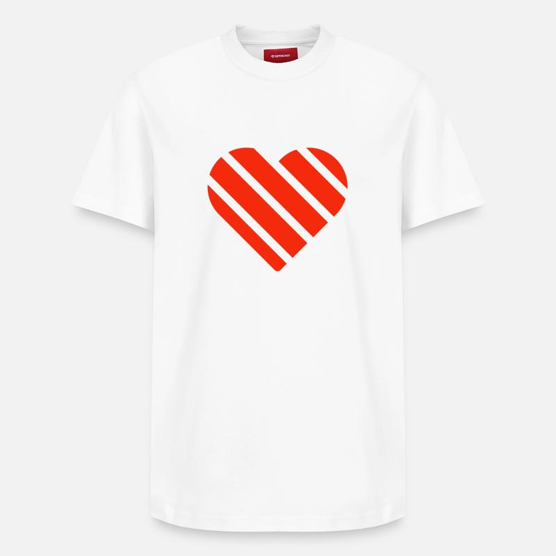 Saint-Valentin, Saint-Valentin, Saint-Valentin - T-shirt unisexe décontracté en coton Supima – de SPREAD - blanc