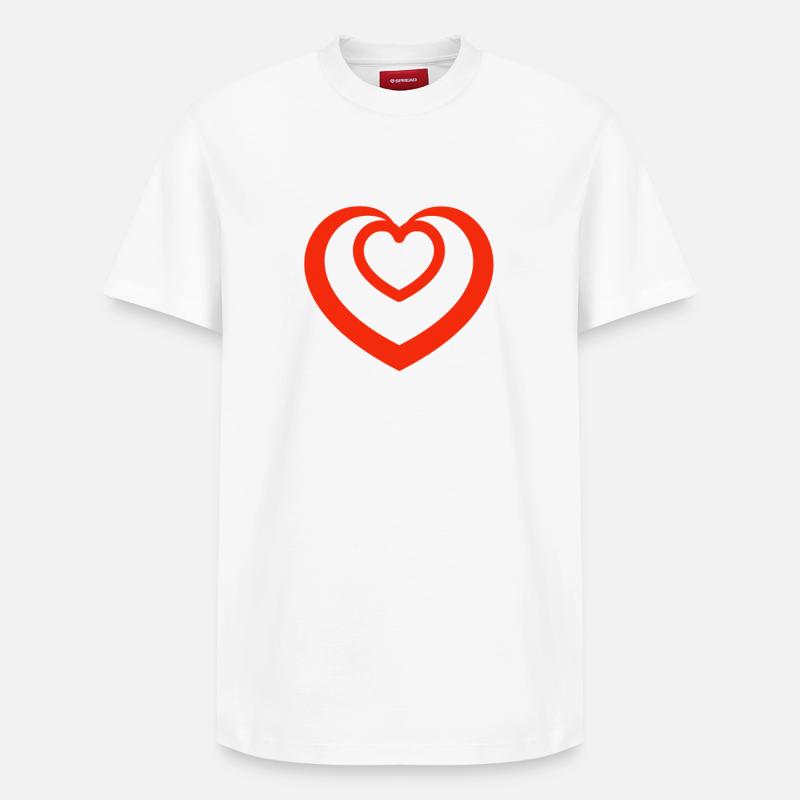 Saint-Valentin, Saint-Valentin, Saint-Valentin - T-shirt unisexe décontracté en coton Supima – de SPREAD - blanc
