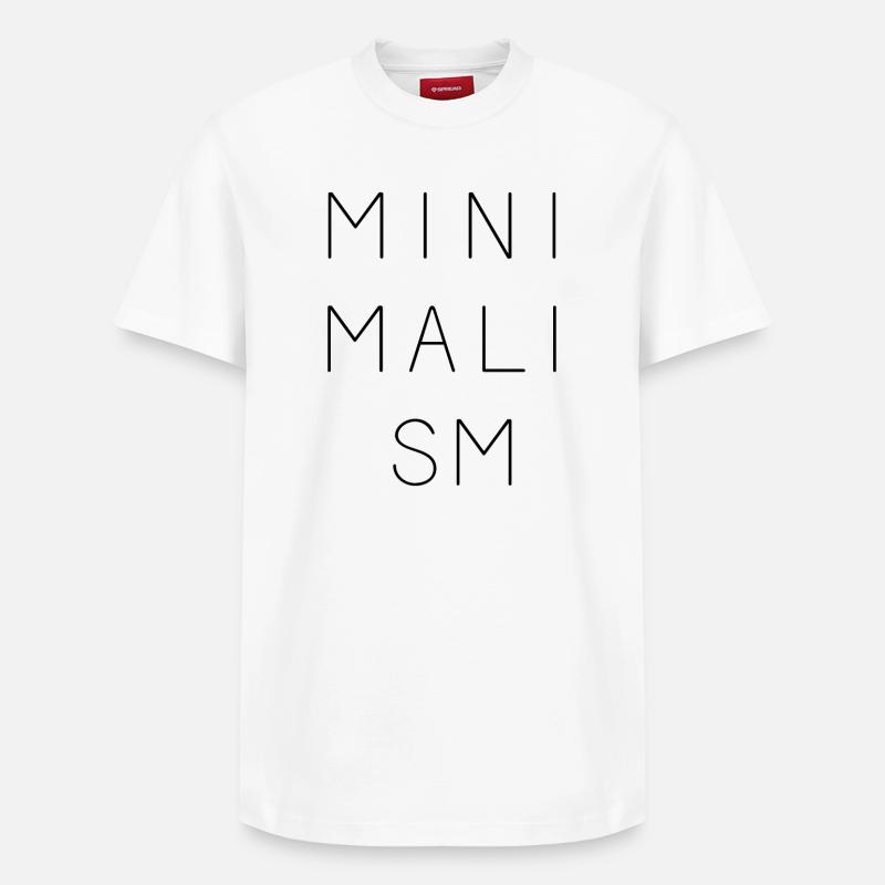 Minimalisme - T-shirt unisexe décontracté en coton Supima – de SPREAD - blanc