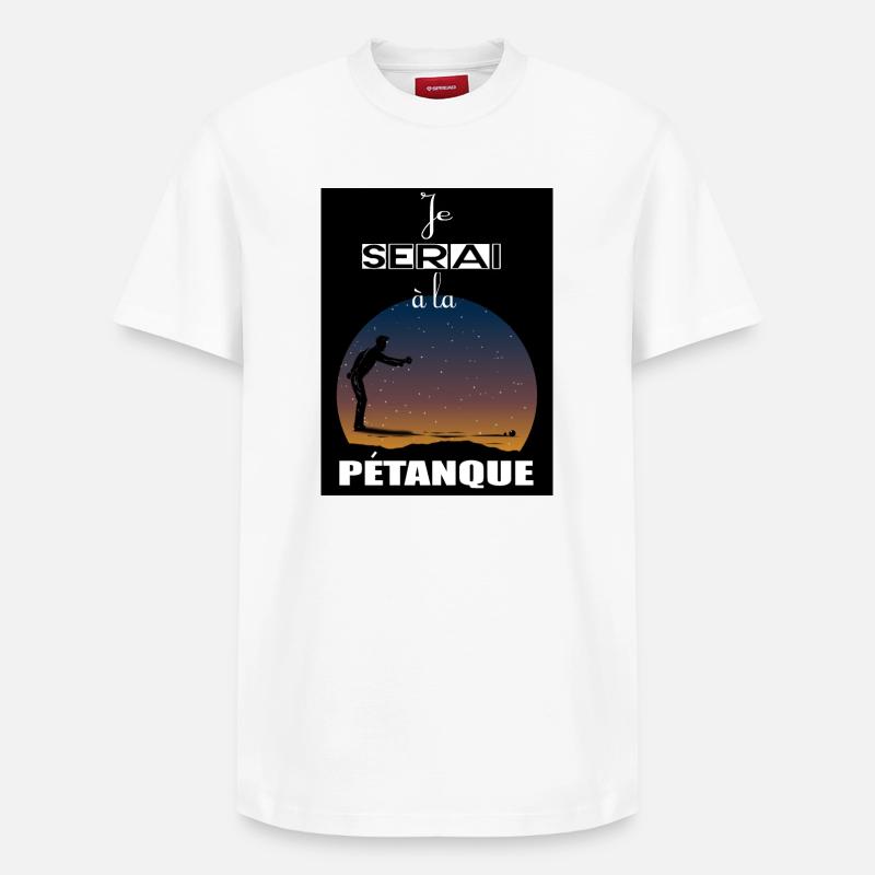 Ich werde im Pétanque sein - Relaxed Unisex Supima Cotton T-Shirt – von SPREAD - Weiß