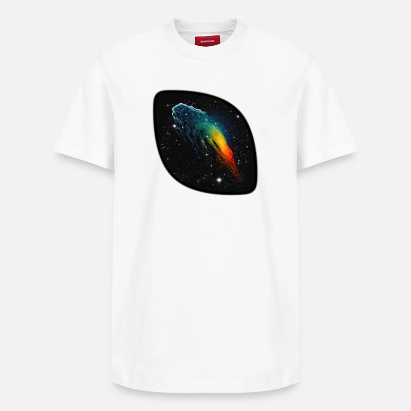 Comète 01 - T-shirt unisexe décontracté en coton Supima – de SPREAD - blanc