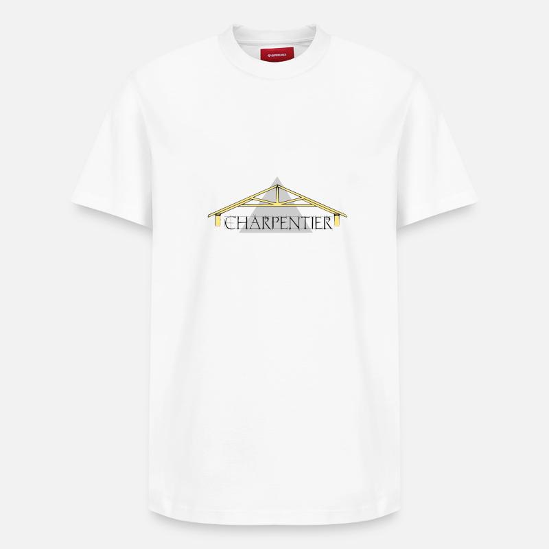 Charpentier - T-shirt unisexe décontracté en coton Supima – de SPREAD - blanc