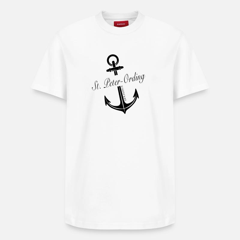 St. Peter-Ording - Relaxed Unisex Supima Cotton T-Shirt – von SPREAD - Weiß