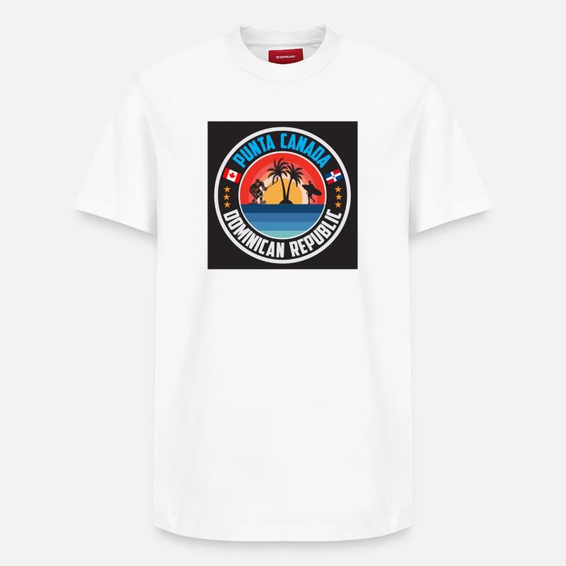 PuntaCanada 2MP - T-shirt unisexe décontracté en coton Supima – de SPREAD - blanc
