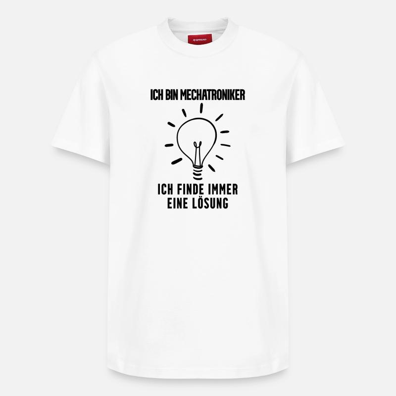 Mechatroniker Geschenk - Relaxed Unisex Supima Cotton T-Shirt – von SPREAD - Weiß