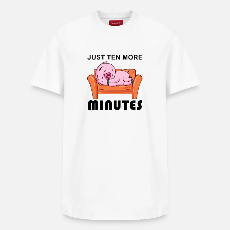 Dormez seulement dix minutes - T-shirt unisexe décontracté en coton Supima – de SPREAD - blanc