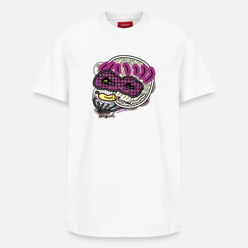 Comic-Mann - Relaxed Unisex Supima Cotton T-Shirt – von SPREAD - Weiß