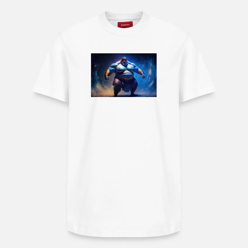 Sumo God - T-shirt unisexe décontracté en coton Supima – de SPREAD - blanc