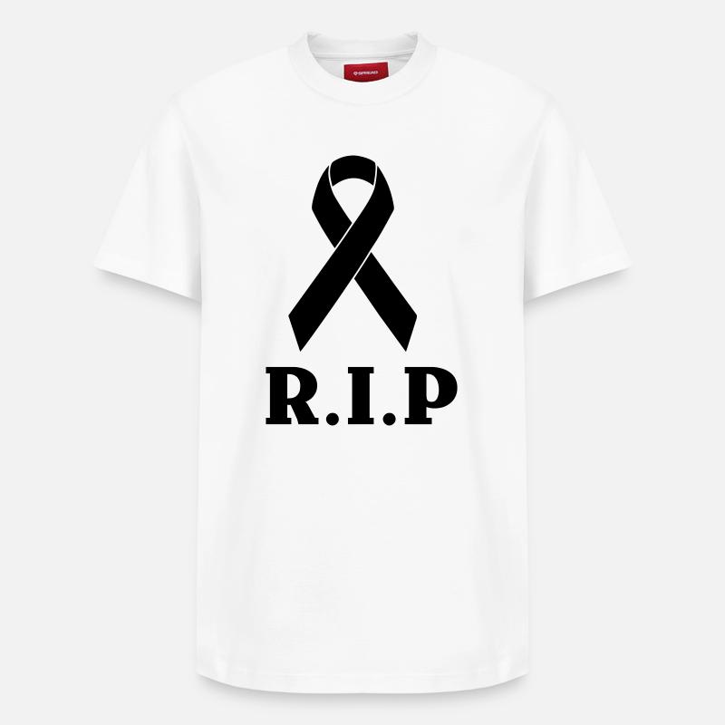 Repose en paix - T-shirt unisexe décontracté en coton Supima – de SPREAD - blanc