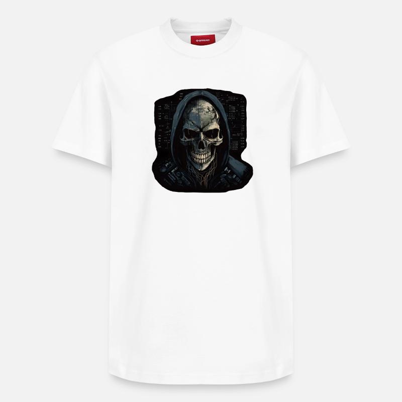 Hacker - Relaxed Unisex Supima Cotton T-Shirt – von SPREAD - Weiß