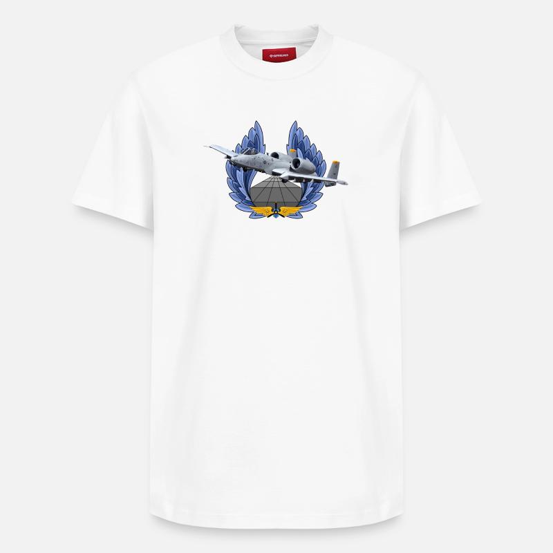 A-10 Thunderbolt - T-shirt unisexe décontracté en coton Supima – de SPREAD - blanc