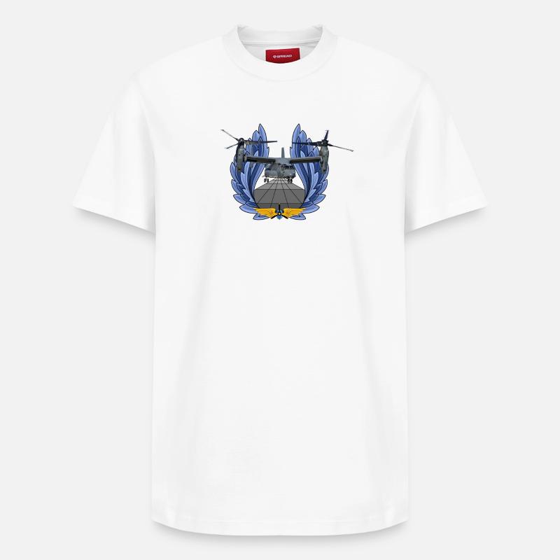 CV-22 Balbuzard pêcheur - T-shirt unisexe décontracté en coton Supima – de SPREAD - blanc