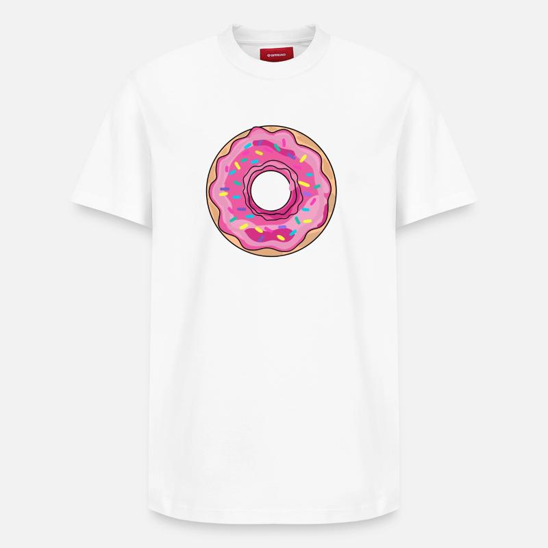 Donut - Relaxed Unisex Supima Cotton T-Shirt – von SPREAD - Weiß