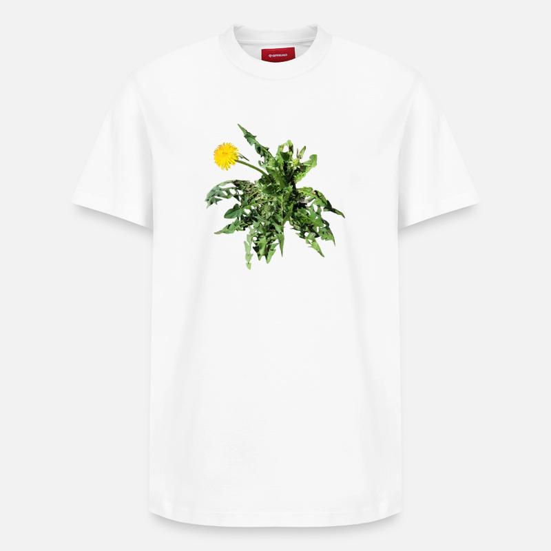 Löwenzahn - Relaxed Unisex Supima Cotton T-Shirt – von SPREAD - Weiß