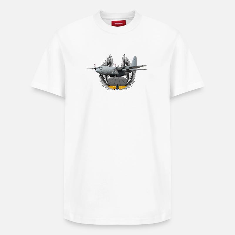 C-130 Hercules - T-shirt unisexe décontracté en coton Supima – de SPREAD - blanc