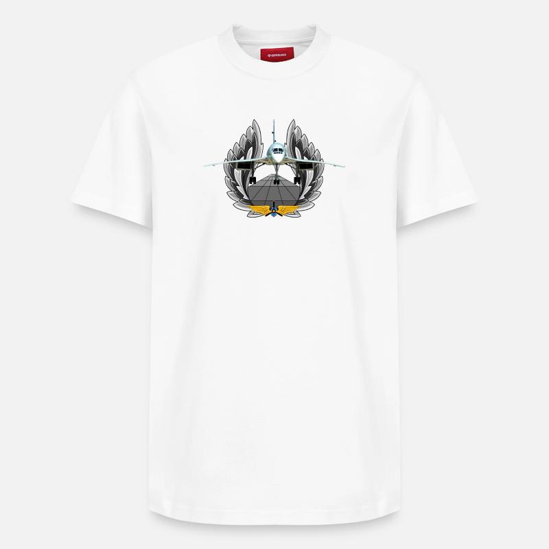 Concorde - Relaxed Unisex Supima Cotton T-Shirt – von SPREAD - Weiß