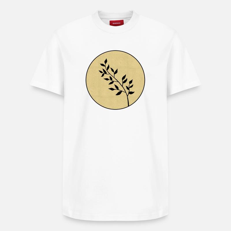 Branche - T-shirt unisexe décontracté en coton Supima – de SPREAD - blanc