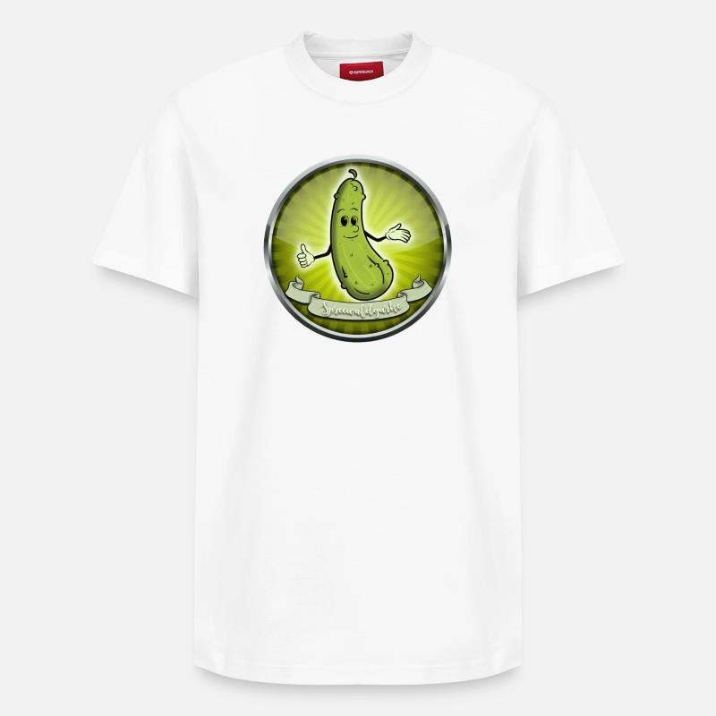 Concombre de Spreewald - T-shirt unisexe décontracté en coton Supima – de SPREAD - blanc