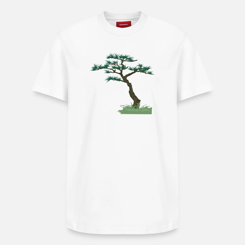 old tree | knorriger Baum - Relaxed Unisex Supima Cotton T-Shirt – von SPREAD - Weiß