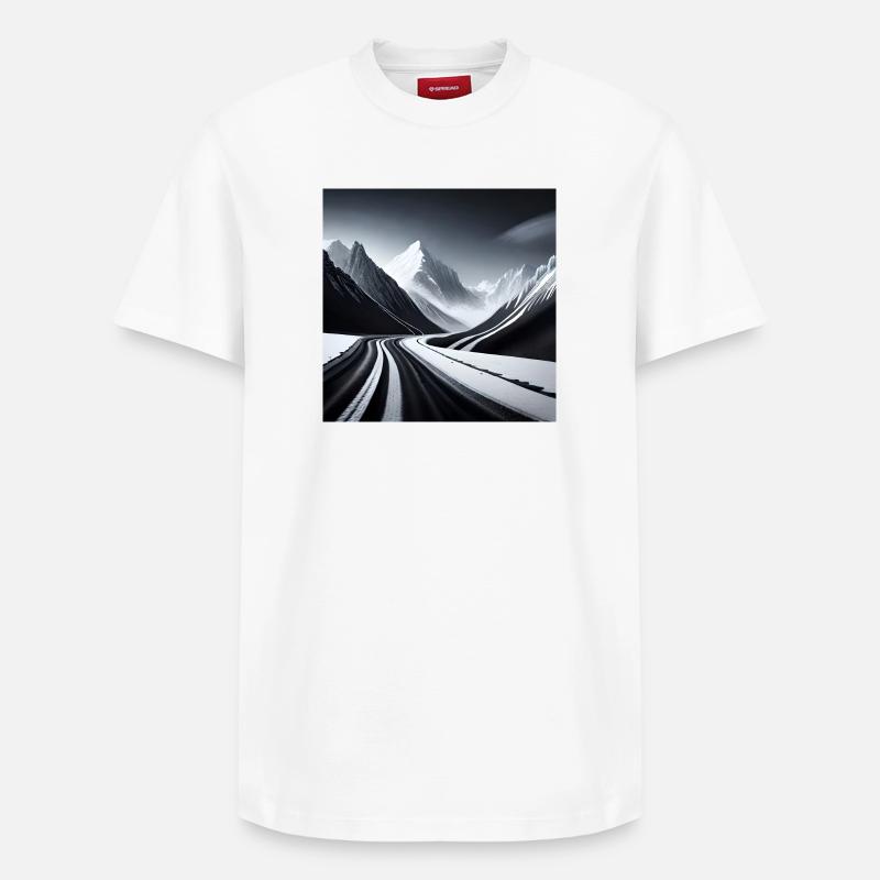 Hiver - T-shirt unisexe décontracté en coton Supima – de SPREAD - blanc