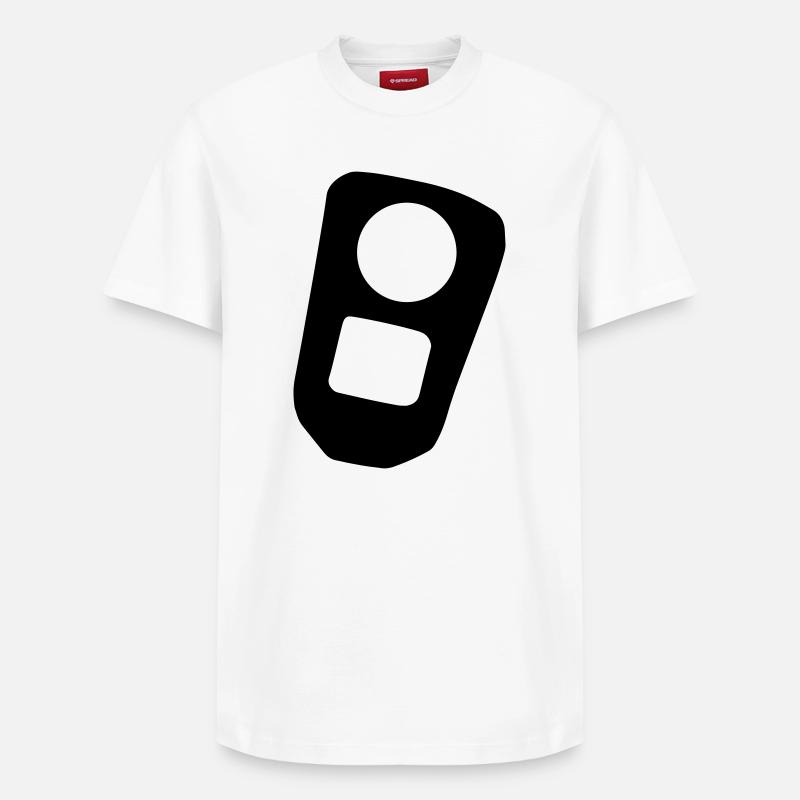 Boîte à rabat - T-shirt unisexe décontracté en coton Supima – de SPREAD - blanc