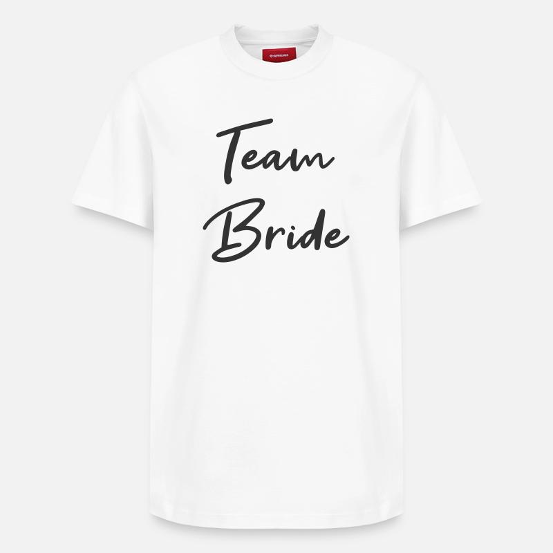 Épouse de l’équipe - T-shirt unisexe décontracté en coton Supima – de SPREAD - blanc