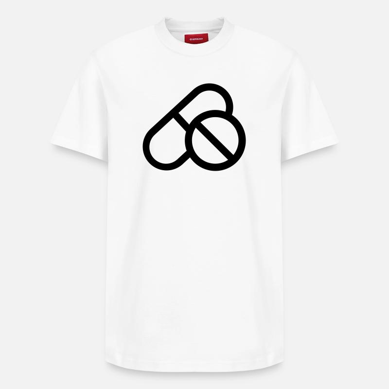 pilules de compléments alimentaires - T-shirt unisexe décontracté en coton Supima – de SPREAD - blanc