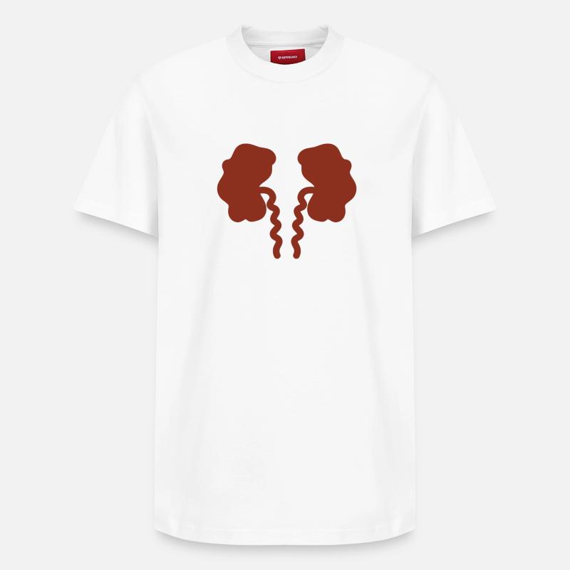 Insuffisance rénale insuffisance rénale - T-shirt unisexe décontracté en coton Supima – de SPREAD - blanc
