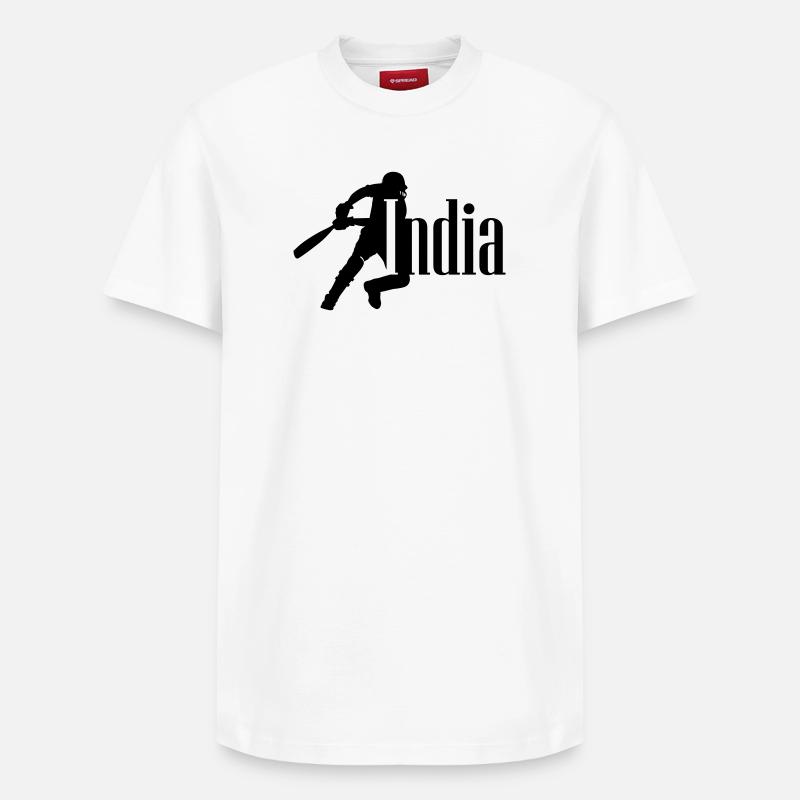 Inde Cricket - T-shirt unisexe décontracté en coton Supima – de SPREAD - blanc