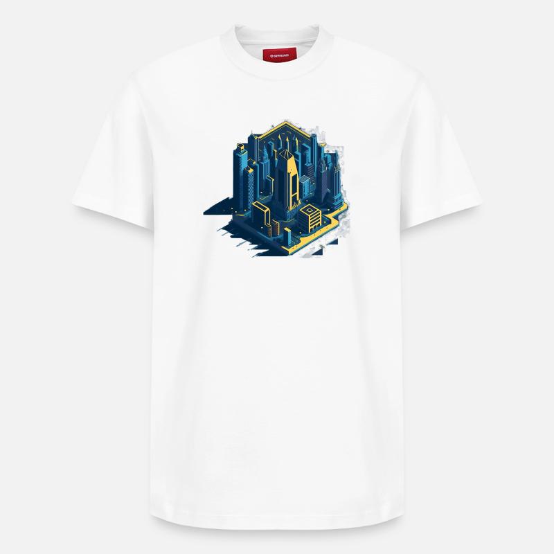 Planche à dessin - T-shirt unisexe décontracté en coton Supima – de SPREAD - blanc