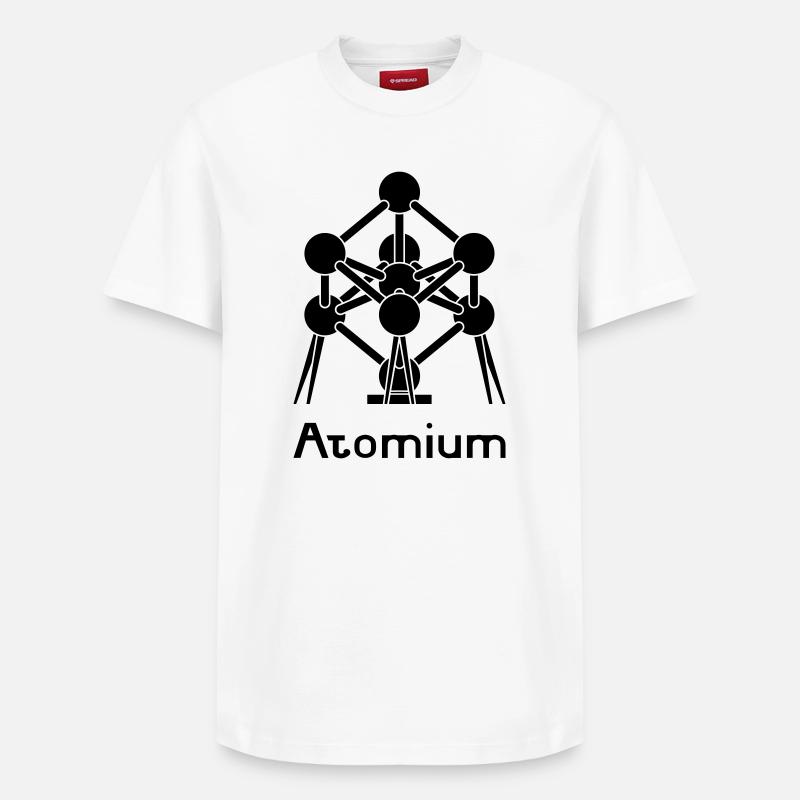 Atomium - T-shirt unisexe décontracté en coton Supima – de SPREAD - blanc