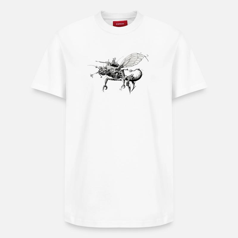 Insecte robot - T-shirt unisexe décontracté en coton Supima – de SPREAD - blanc