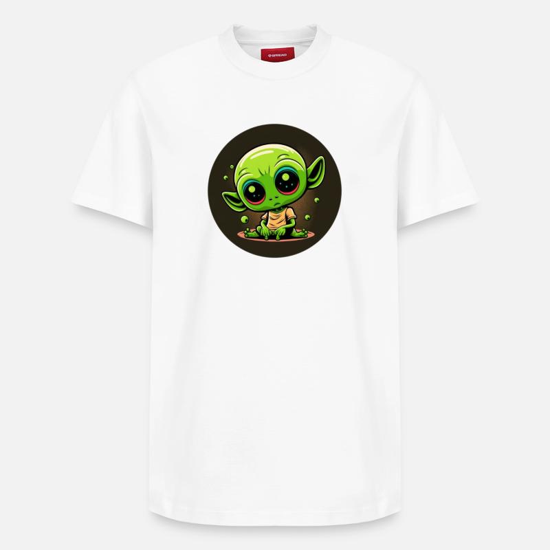 Baby alien - T-shirt unisexe décontracté en coton Supima – de SPREAD - blanc