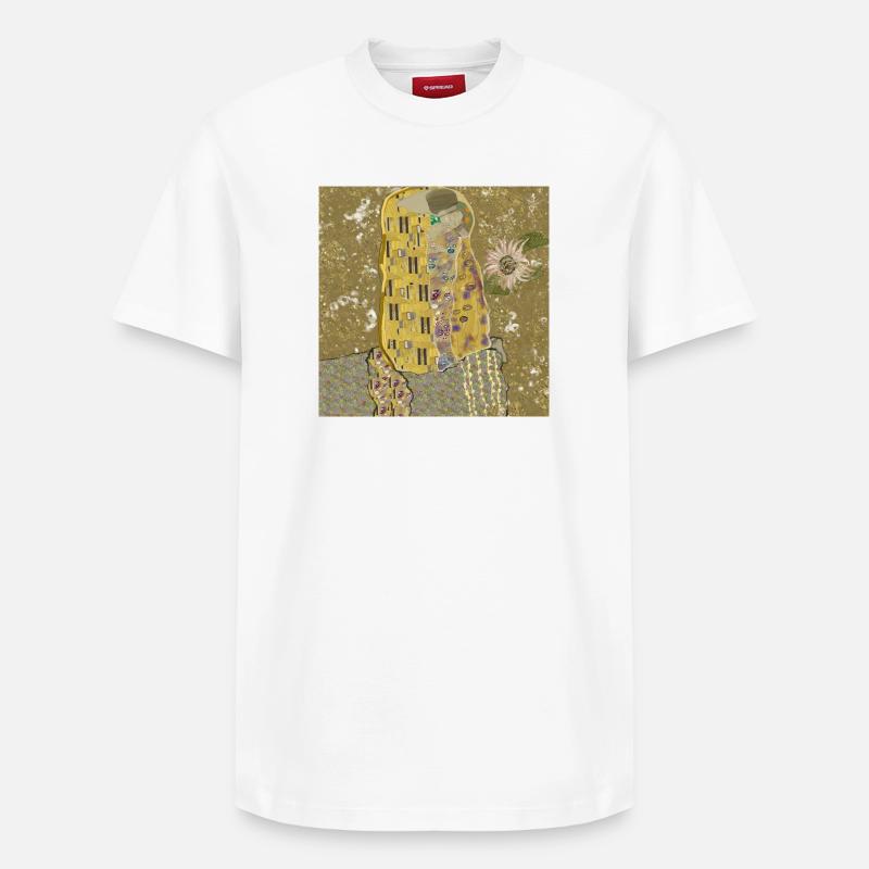 L’étreinte éternelle réinventée - T-shirt unisexe décontracté en coton Supima – de SPREAD - blanc