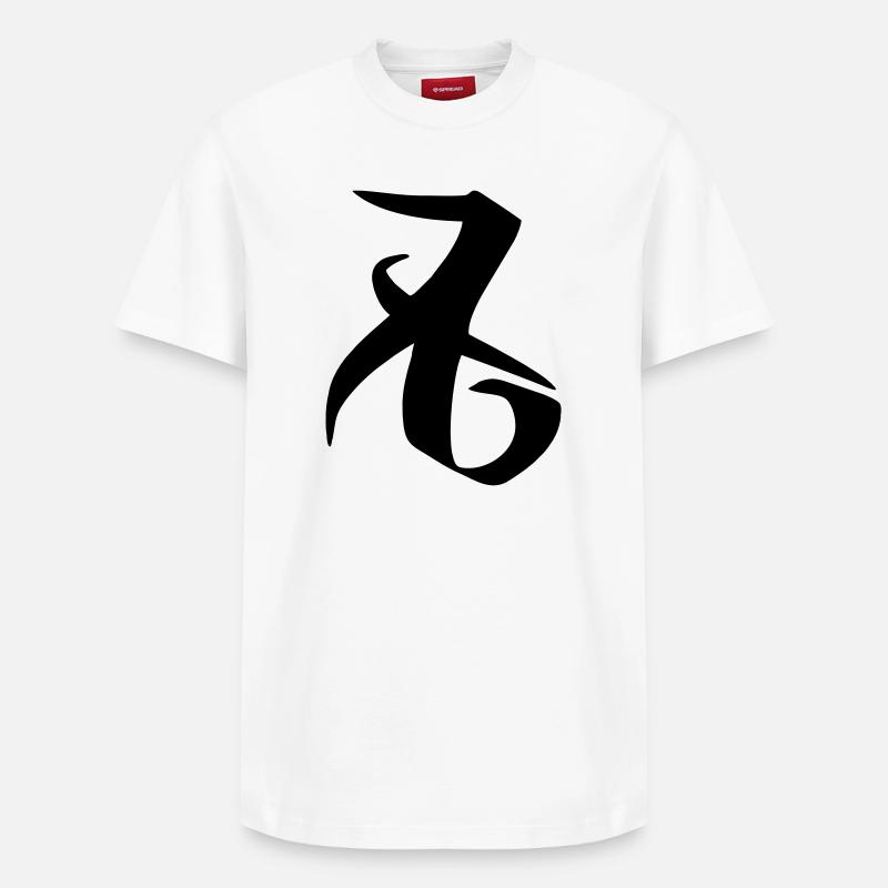 Rune d’amour Chasseurs d’ombres - T-shirt unisexe décontracté en coton Supima – de SPREAD - blanc