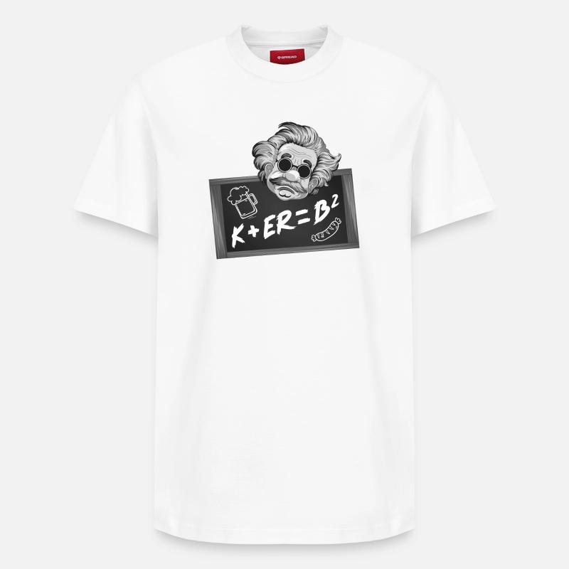 Kerb - Einfache Mathematik - Relaxed Unisex Supima Cotton T-Shirt – von SPREAD - Weiß