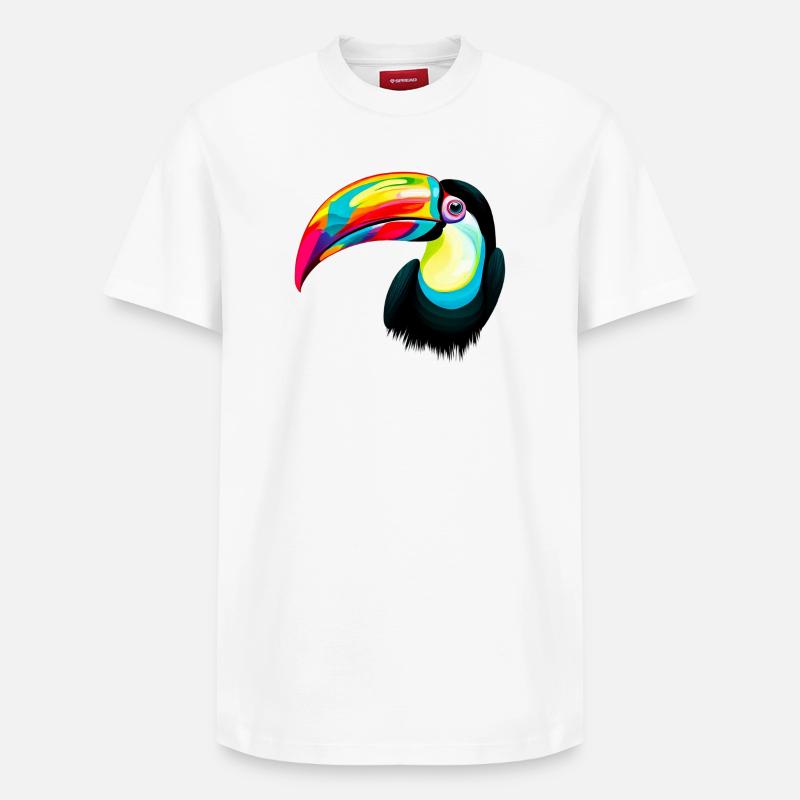 Toucan - T-shirt unisexe décontracté en coton Supima – de SPREAD - blanc