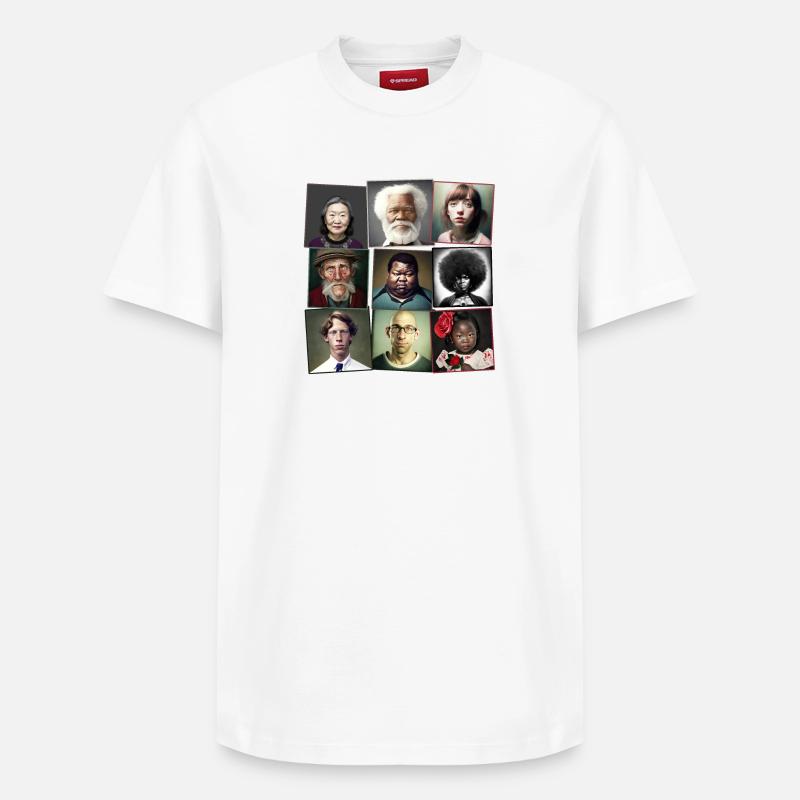 Super Normal 01 - T-shirt unisexe décontracté en coton Supima – de SPREAD - blanc