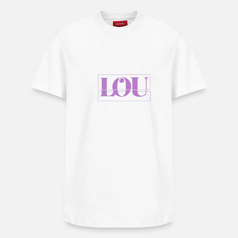 Lou - T-shirt unisexe décontracté en coton Supima – de SPREAD - blanc