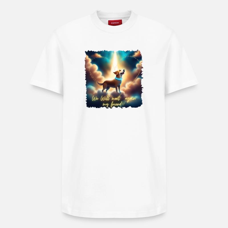 We will meet again!! - Relaxed Unisex Supima Cotton T-Shirt – by SPREAD - white