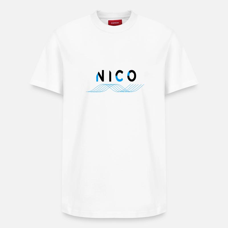 Nico - T-shirt unisexe décontracté en coton Supima – de SPREAD - blanc