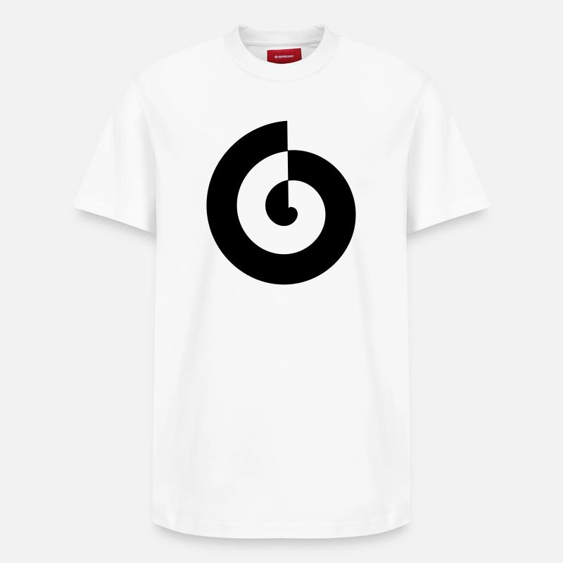 Spirale - T-shirt unisexe décontracté en coton Supima – de SPREAD - blanc