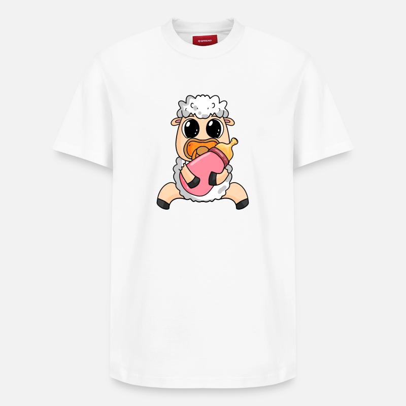 Bébés moutons - T-shirt unisexe décontracté en coton Supima – de SPREAD - blanc